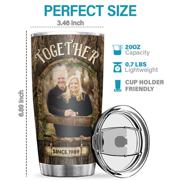 Your Name Is My Favorite Word - Personalized Tumbler - Upload Image, Gift For Couple, Husband Wife, Anniversary, Engagement, Wedding, Marriage Gift