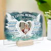 The Day God Took You Home - Personalized Acrylic Plaque - Upload Image, Memorial Gift, Sympathy Gift