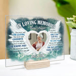 The Day God Took You Home - Personalized Acrylic Plaque - Upload Image, Memorial Gift, Sympathy Gift
