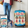 Beach Vibes And My Bestie By My Side - Personalized Luggage Cover