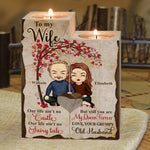 You're My Queen Forever - Gift For Couples, Personalized Candle Holder