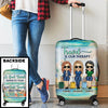 Travel Is Our Therapy, We Make Adventures Together - Gift For Bestie - Personalized Luggage Cover