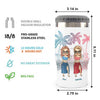 Beaches Booze & Besties - Personalized Can Cooler - Gift For Bestie