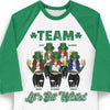 Hey! Let's Get Wasted - Gift For Besties, Personalized St. Patrick's Day Unisex Raglan Shirt