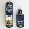 You're Forever In My Heart - Personalized PU Leather Keychain -  Memorial Gift, Sympathy Gift