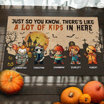 Custom Name Halloween Grandkids Gifts for Grandparents - Personalized Doormat
