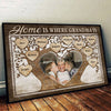 Home Is Where Grandma Is - Upload Image, Gift For Mom, Grandma - Personalized Horizontal Poster