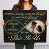 This Is Us - Personalized Horizontal Canvas - Upload Image, Gift For Couples, Husband Wife