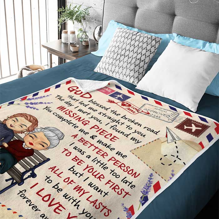 You Complete Me And Make Me A Better Person - Gift For Couples, Personalized Blanket