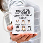 Custom Name Cat Dad Father's Day Gifts - Personalized Mugs
