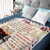 I Love You To The Moon And Back - Gift For Couples, Personalized Blanket