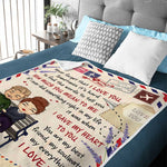 I Gave My Heart To You - Gift For Couples, Personalized Blanket
