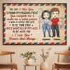 You Make Me A Better Person - Gift For Couples, Personalized Horizontal Poster