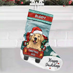Loads Of Love Christmas Truck - Christmas Dogs & Cats - Personalized Christmas Stocking