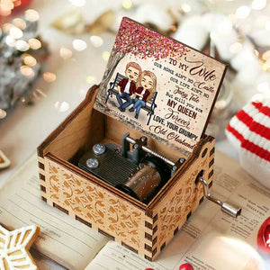 You Are My Queen Forever - Gift For Couples, Personalized Music Box.