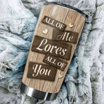 I Entirely Love You - Upload Image, Gift For Couples, Husband Wife - Personalized Tumbler