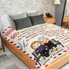 You Complete Me And Make Me A Better Person - Gift For Couples, Personalized Blanket