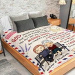You Complete Me And Make Me A Better Person - Gift For Couples, Personalized Blanket