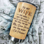 My Wife Is My Queen Forever - Gift For Couples, Personalized Tumbler