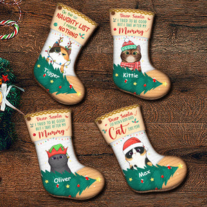 I've Been A Very Good Cat - Dear Santa, Happy Christmas - Personalized Shaped Ornament.