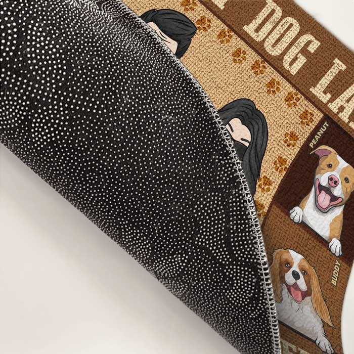 A Crazy Dog Lady - Personalized Decorative Mat - Gift For Pet Lovers