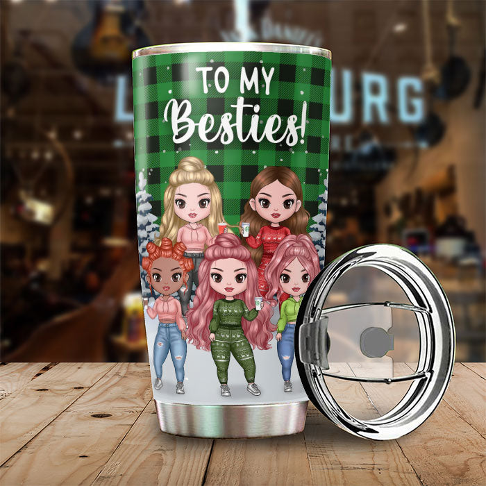 To My Bestie - Friends Become Sisters - Personalized Tumbler
