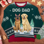 Happy Woofmas To The Best Dog Mom - Personalized Custom Unisex Ugly Christmas Sweatshirt, Wool Sweatshirt, All-Over-Print Sweatshirt - Gift For Dog Lovers, Pet Lovers, Christmas Gift