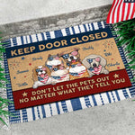 Custom Name Funny Patriotic Pet Gifts - Personalized Doormat