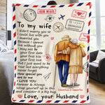 Custom Name Romantic Gifts for Wife - Personalized Blanket