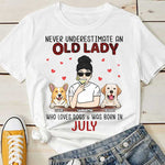 Custom Name Birth Month Dog Lover Gifts for Women - Personalized Apparel