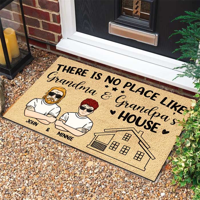 There's No Place Like - Personalized Decorative Mat