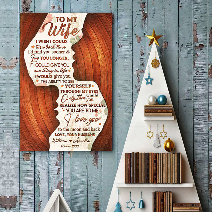I Love You To The Moon And Back - Personalized Vertical Poster