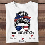 American Mom - Gift For 4th Of July - Personalized Unisex T-Shirt