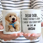 Custom Pet Photo Father's Day Gifts for Dog Dads - Personalized Mugs