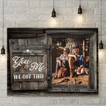 You & Me - Upload Image, Personalized Horizontal Canvas