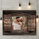 And So Together - Upload Image, Personalized Horizontal Canvas