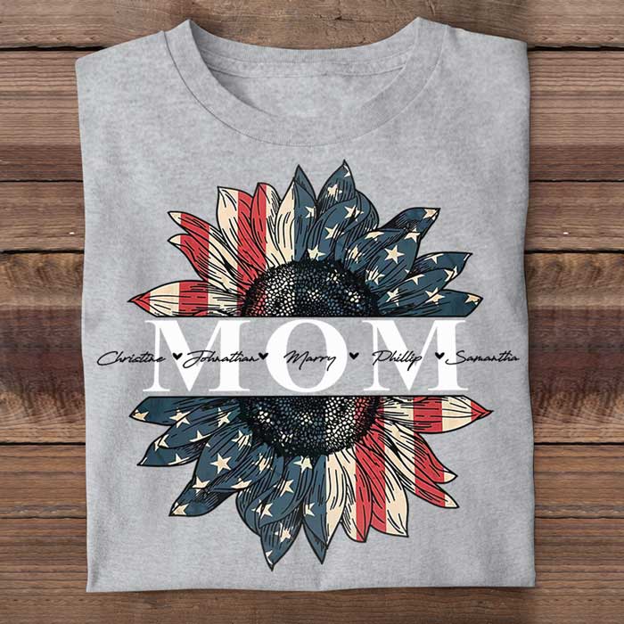 American Moms - Gifts For 4th Of July, Personalized Unisex T-Shirt