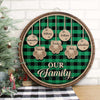 Happy Christmas With Our Family - Personalized Door Sign