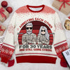 Annoying Each Other For Many Years And Still Going Strong - Gift For Couples, Personalized Custom Unisex Ugly Christmas Sweatshirt, Wool Sweatshirt, All-Over-Print Sweatshirt