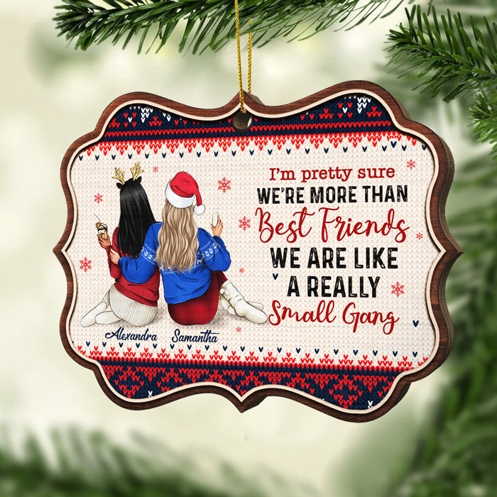 Distance Means So Little When Someone Means So Much - Personalized Custom Benelux Shaped Wood Christmas Ornament