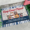 Don't Let The Pet Out - 4th Of July Funny Personalized Pet Decorative Mat (Cat & Dog)