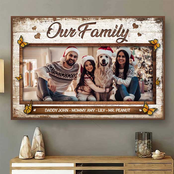 Together We Make A Family - Upload Image, Personalized Horizontal Poster