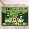 This House Runs On Love, Lick And Lots Of Shenanigans - Gift For Couples, Husband Wife, St. Patrick's Day - Personalized Decorative Mat