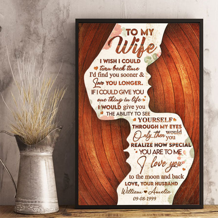 I Love You To The Moon And Back - Personalized Vertical Poster