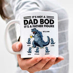 Custom Dad Bod Father Figure Dinosaur Gifts for Dads - Personalized Mugs