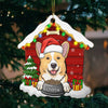 Christmas Dog House - Christmas Is Coming - Personalized Custom House Shaped Wood Christmas Ornament