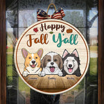 Custom Pet Name Fall Dog Decor - Personalized Wood Sign