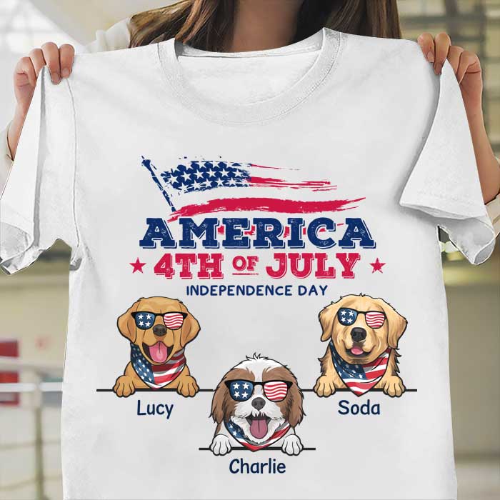 Happy Independence Day America - Gift For 4th Of July - Personalized Unisex T-Shirt