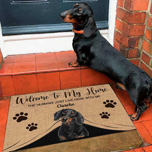 Welcome To My Home - Upload Image - Funny Personalized Decorative Mat.