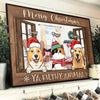 Merry Christmas - Ya Filthy Animal - Personalized Horizontal Poster